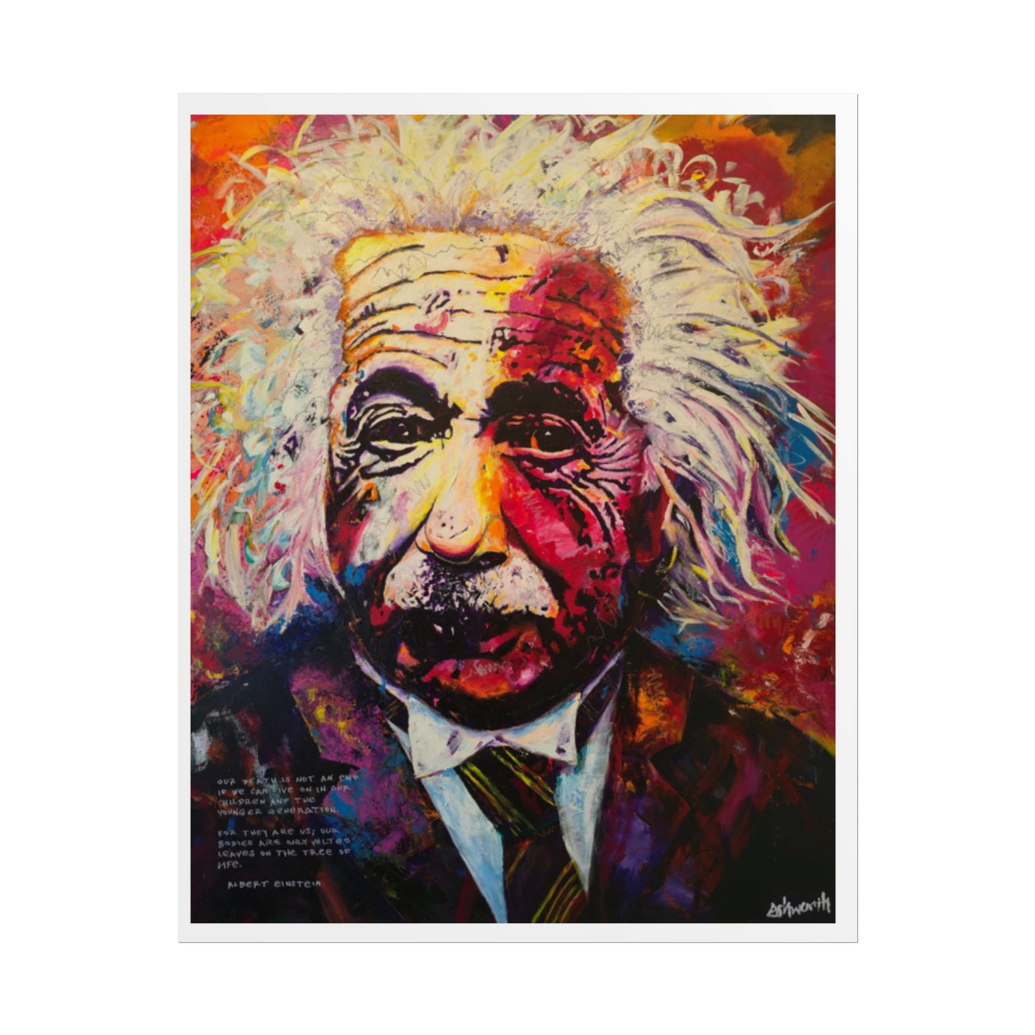 Quantum Genius Albert EInstein - Premium Matte Print