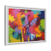 Eclipse of Gray (Gray Wolf Magnificence) Framed  Canvas Art