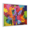 Eclipse of Gray (Gray Wolf Magnificence) Framed  Canvas Art