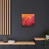 Red Hot Heart Framed Canvas Art