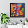 Eclipse of Gray (Gray Wolf Magnificence) — Framed Art Print