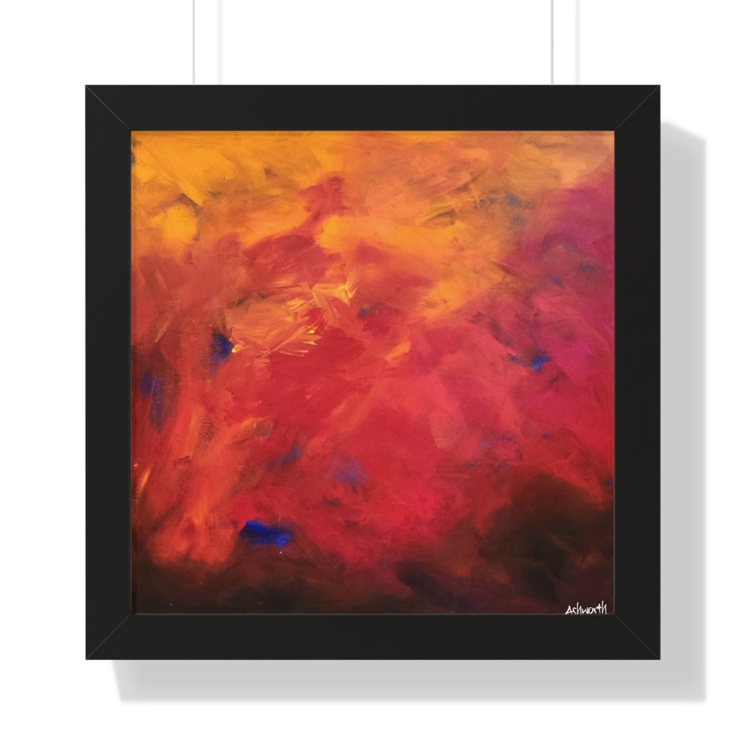 Red Hot Heart — Framed Art Print