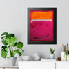 Crimson Orange Skies — Framed Art Print