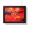 Where Fire Learned to Speak — Framed Art Print