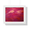 Crimson And Rose — Framed Art Print