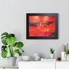 Where Fire Learned to Speak — Framed Art Print
