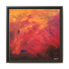 Red Hot Heart Framed Canvas Art