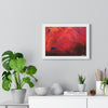 Abstract Red Horizontal Framed Poster | Modern Wall Art for Home Decor