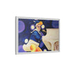 Rocket Quack. A Feathered Tribute to the King of Keys Framed Canvas
