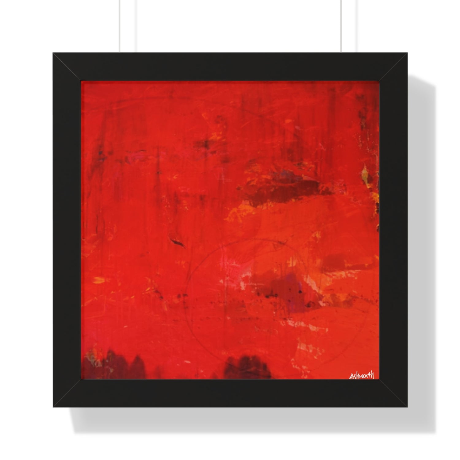 Flaming love. red abstract 