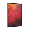 Vibrant Abstract Framed Poster Art for Home Decor angeled rotate 28" x 40" (vertical)