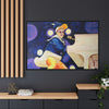 Rocket Quack. A Feathered Tribute to the King of Keys Framed Canvas