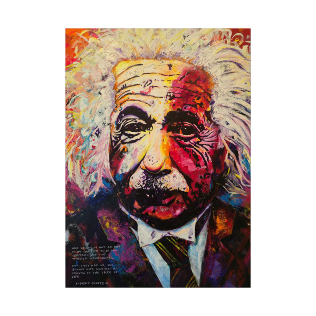 Albert Einstein: Quantum Genius 5" x 7" (Vertical) frame