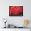Abstract Red Horizontal Framed Poster | Modern Wall Art for Home Decor