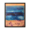 SeaFoam and Sand Framed Canvas Art
