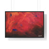 Abstract Red Horizontal Framed Poster | Modern Wall Art for Home Decor