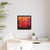 Red Hot Heart Framed Canvas Art
