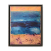 SeaFoam and Sand Framed Canvas Art