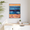 SeaFoam and Sand Framed Canvas Art