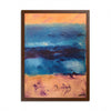 Seafoam and Sand brown frame 18" x 24" (Vertical)