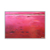 Ruby Red (Abstract) Framed Canvas Art