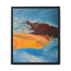 Swimmer Girl #1 Framed Canvas Art