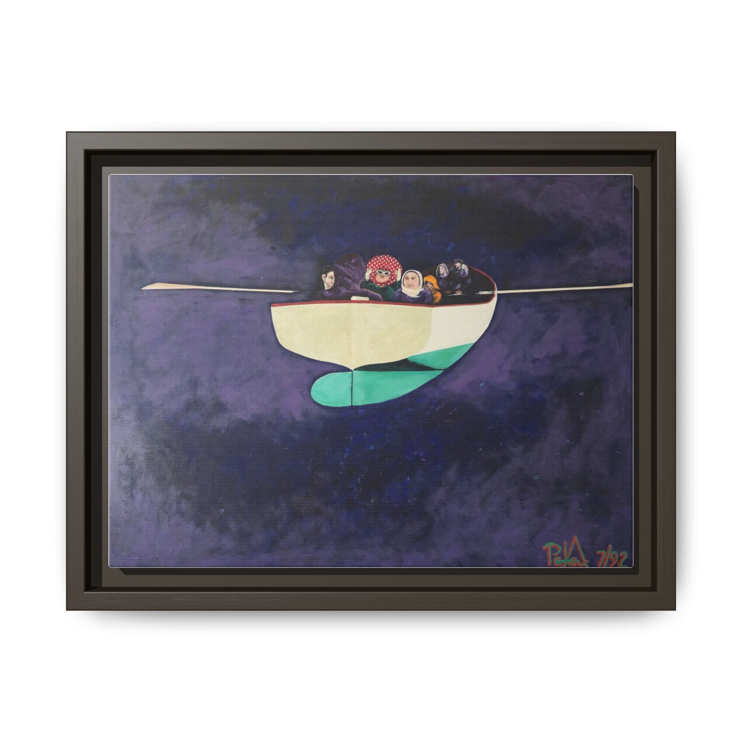 Voyagers Between Worlds (The Dream) Framed Canvas Art