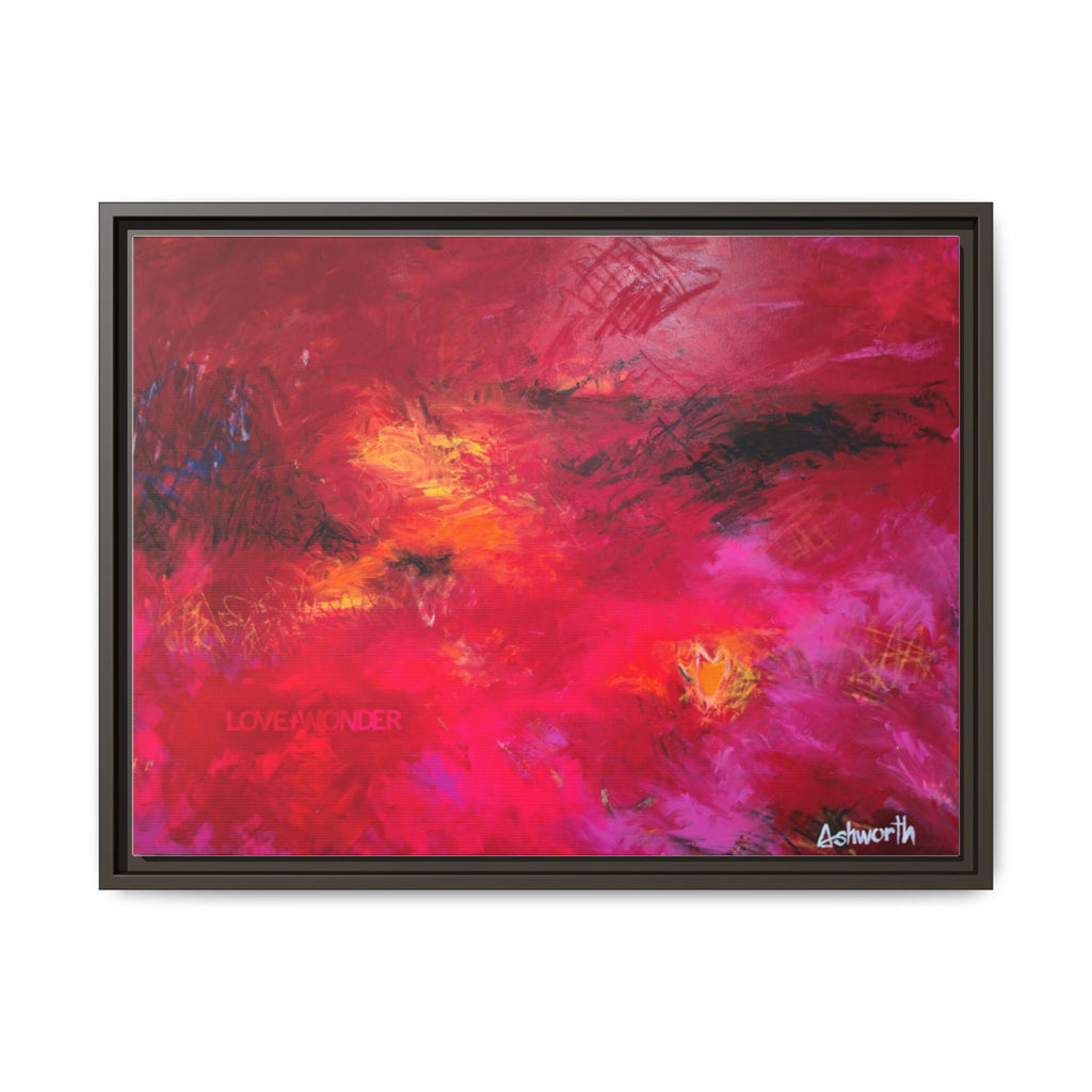 Love, In Full Color Framed Canvas Art