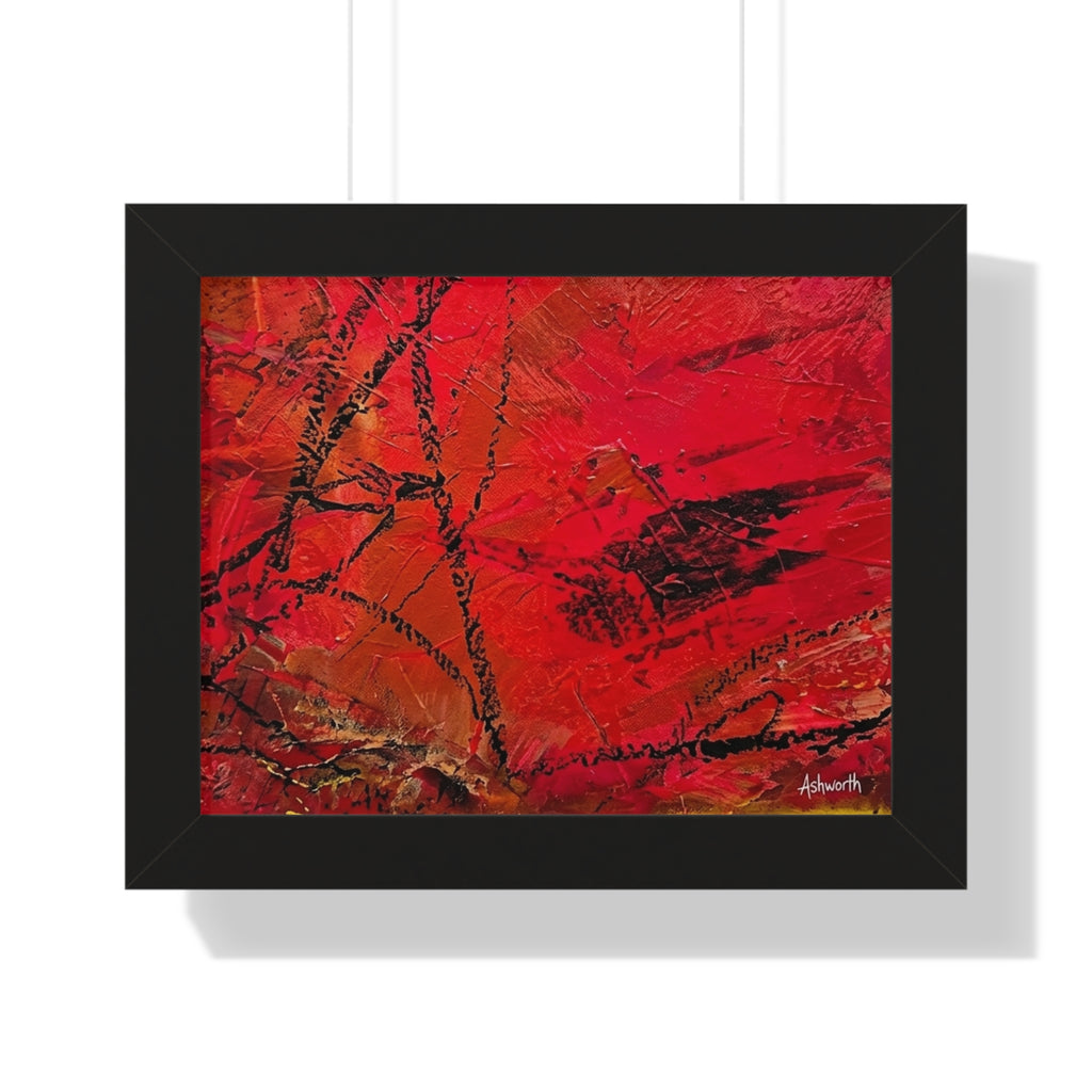 I WAS HERE — Framed Art Print