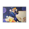 Rocket Quack. A Feathered Tribute to the King of Keys Framed Canvas