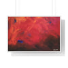 Abstract Red Horizontal Framed Poster | Modern Wall Art for Home Decor