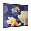 Rocket Quack. A Feathered Tribute to the King of Keys Framed Canvas