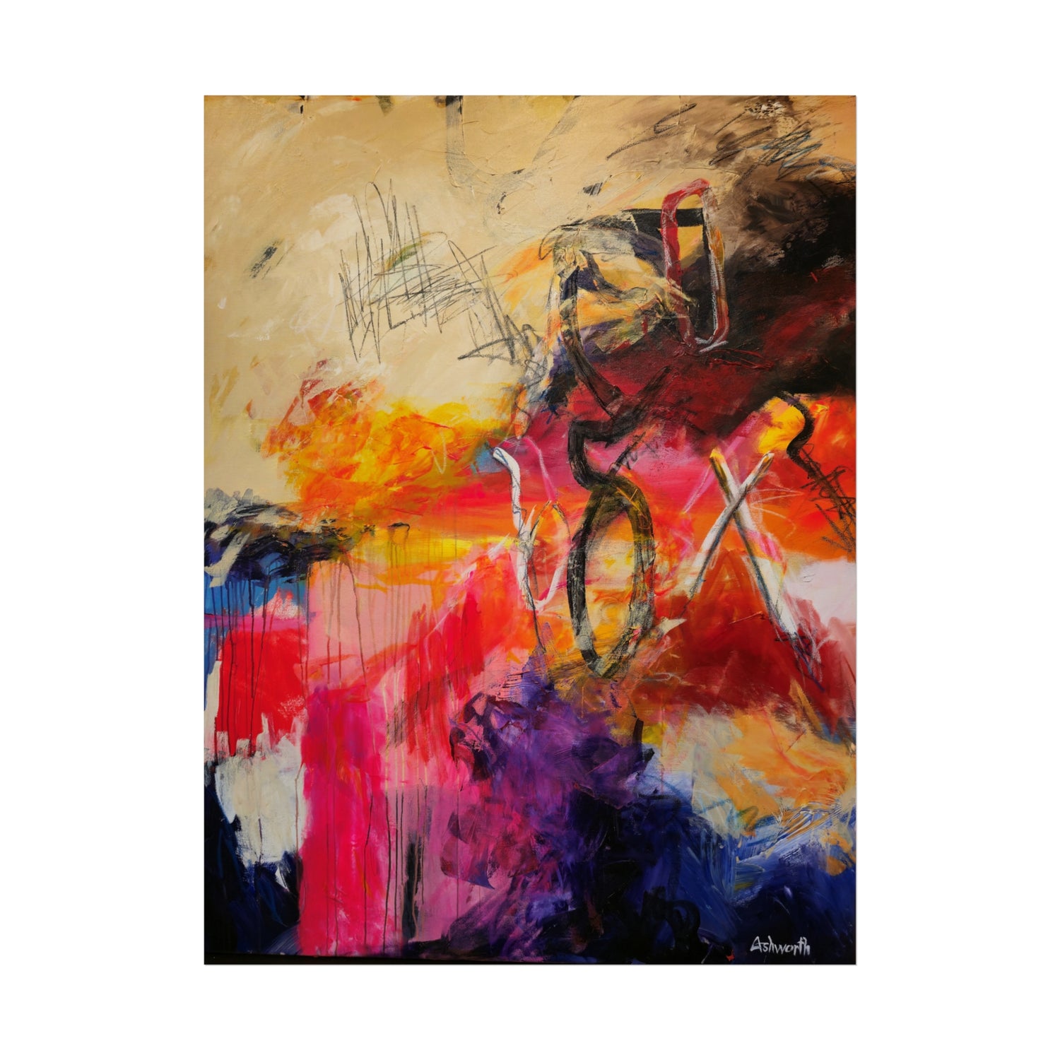 Ancient Marks (Abstract) - Premium Matte Posters