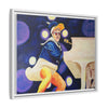Rocket Quack. A Feathered Tribute to the King of Keys Framed Canvas