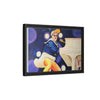 Rocket Quack. A Feathered Tribute to the King of Keys Framed Canvas