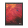 Vibrant Abstract Framed Poster Art  18" x 24" (vertical) for Home Decor
