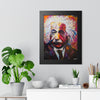 Quantum Genius Albert EInstein — Framed Art Print