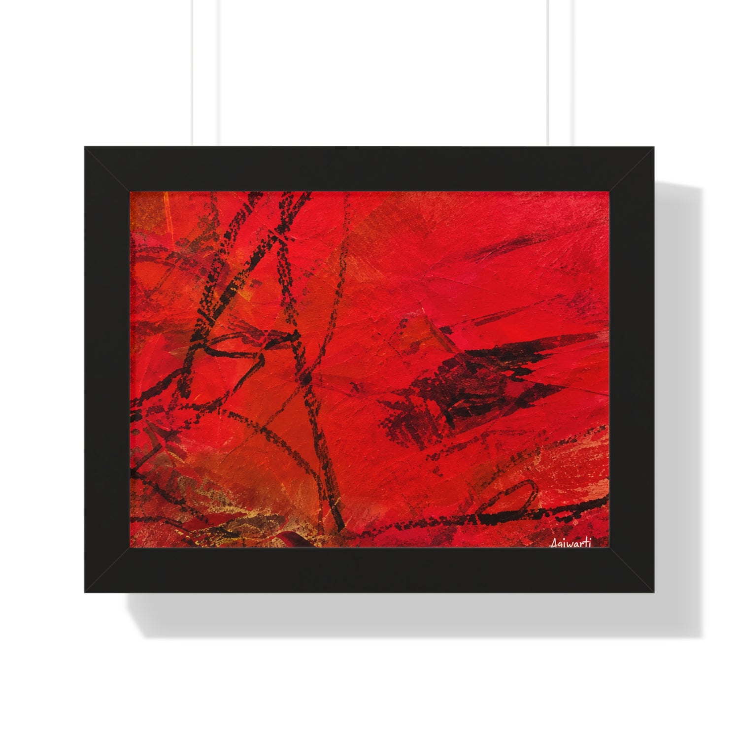 I WAS HERE — Framed Art Print