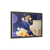 Rocket Quack. A Feathered Tribute to the King of Keys Framed Canvas