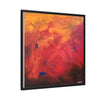 Red Hot Heart Framed Canvas Art