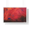 Abstract Red Horizontal Framed Poster | Modern Wall Art for Home Decor
