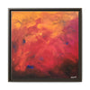 Red Hot Heart Framed Canvas Art