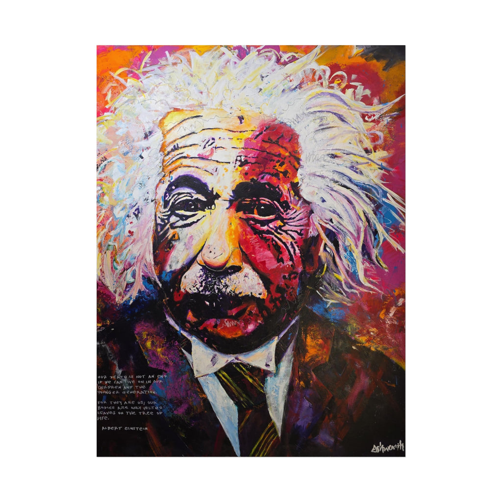 Quantum Genius Albert EInstein - Premium Matte Print 2