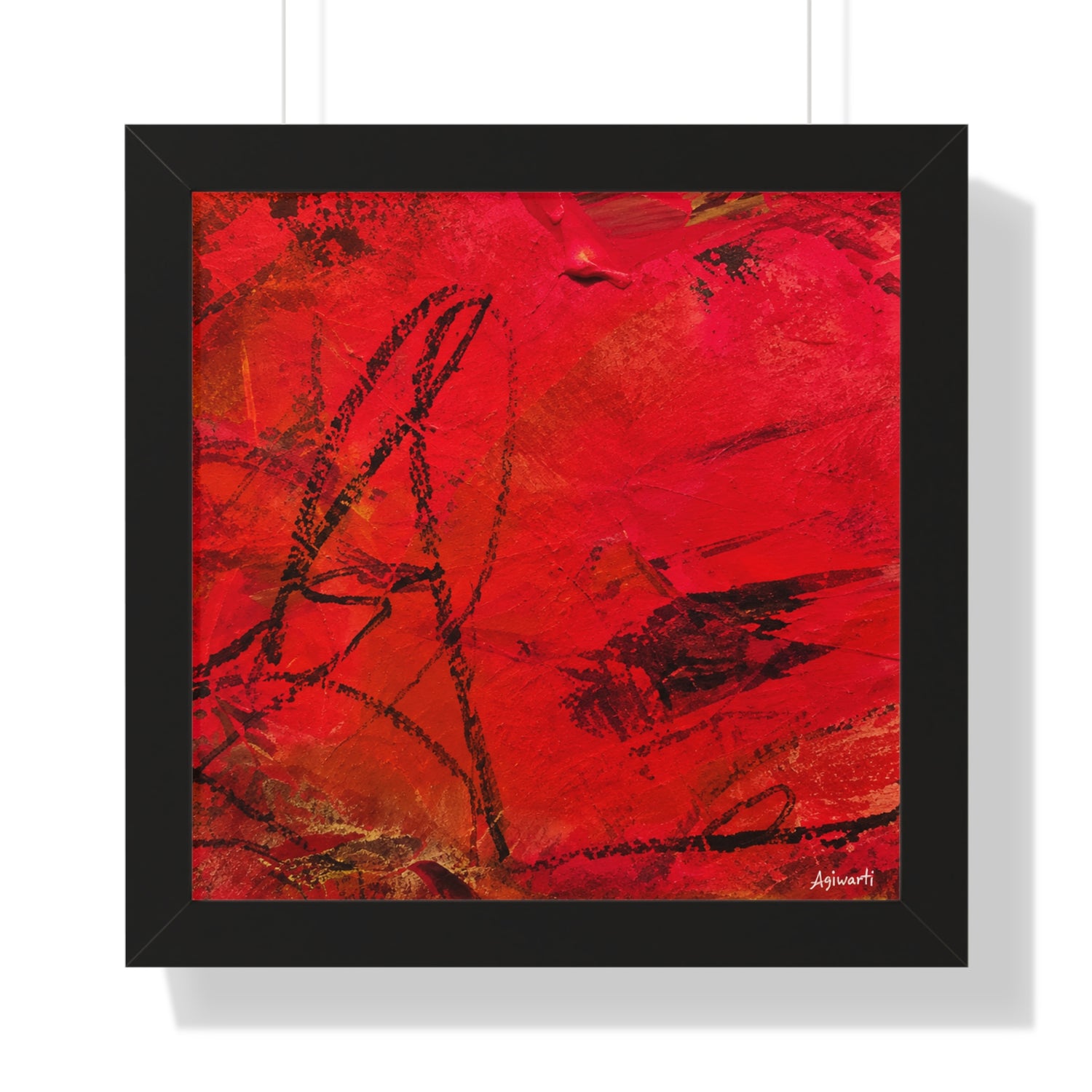 I WAS HERE — Framed Art Print