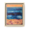 SeaFoam and Sand Framed Canvas Art