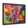Eclipse of Gray (Gray Wolf Magnificence) Framed  Canvas Art