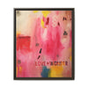 Love + Wonder #5 Framed Canvas Art