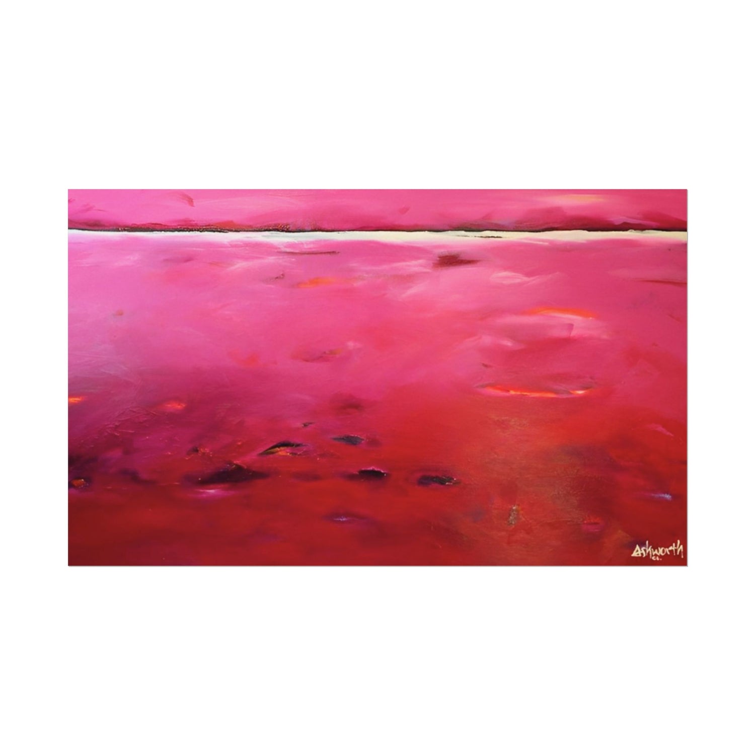 Ruby Red (Abstract) - Premium Matte Posters