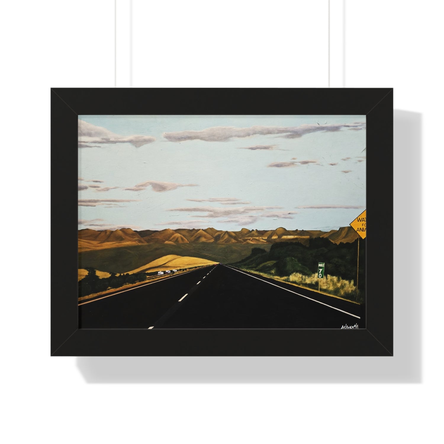 The Road to Taos — Framed Art Print