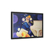 Rocket Quack. A Feathered Tribute to the King of Keys Framed Canvas